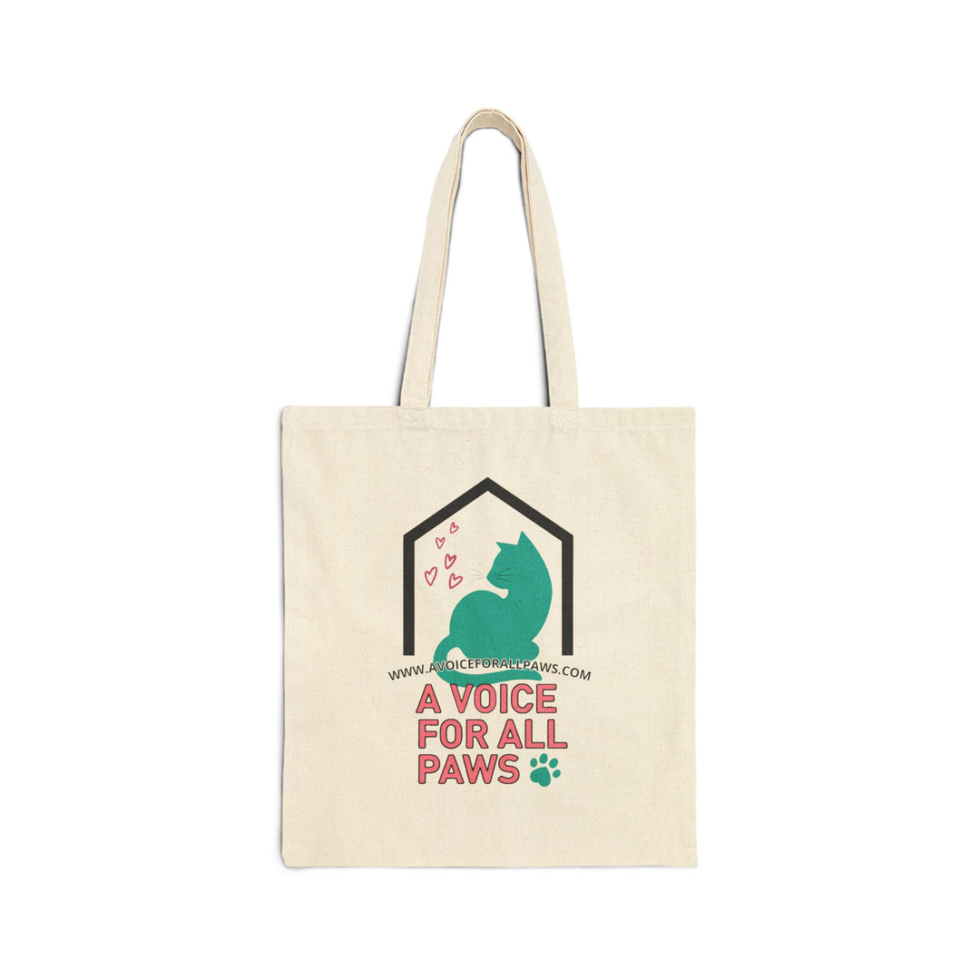 "PSS PSS PSS" Cotton Canvas Tote Bag - A Voice For All Paws Fundraiser