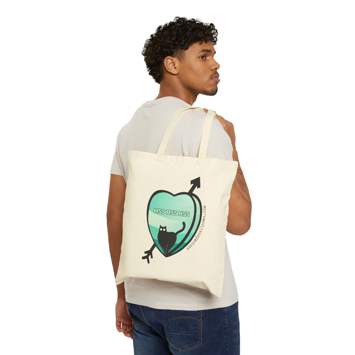 "HSS HSS HSS" Cotton Canvas Tote Bag - A Voice For All Paws Fundraiser