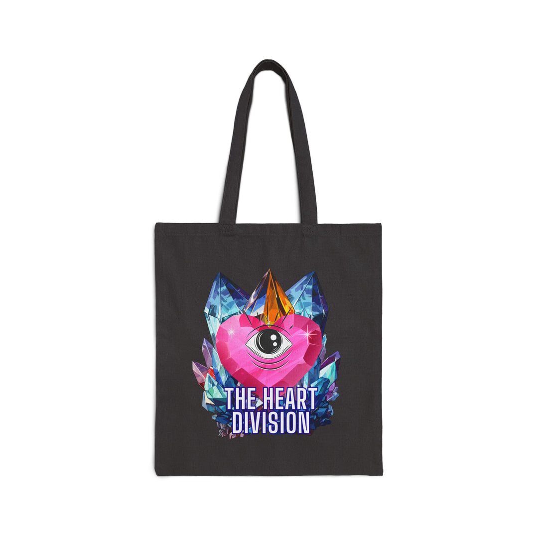 "Crystal Heart" Cotton Canvas Tote Bag