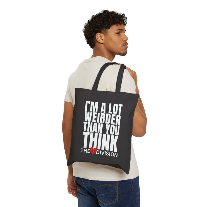 "I'm a lot weirder than you think" Octopus Astronaut Cotton Canvas Tote Bag