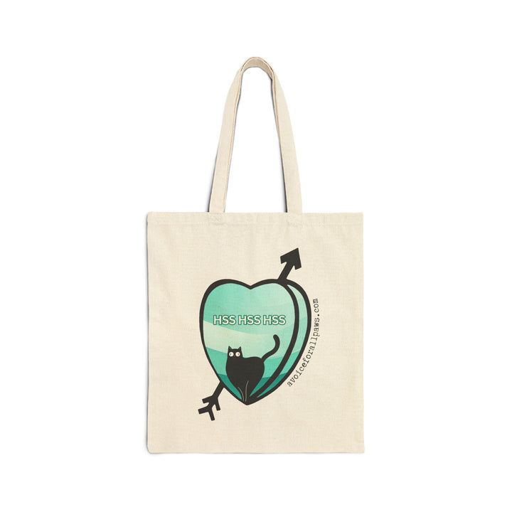 "HSS HSS HSS" Cotton Canvas Tote Bag - A Voice For All Paws Fundraiser