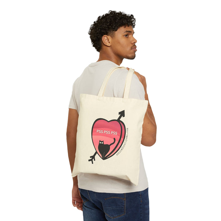 "PSS PSS PSS" Cotton Canvas Tote Bag - A Voice For All Paws Fundraiser