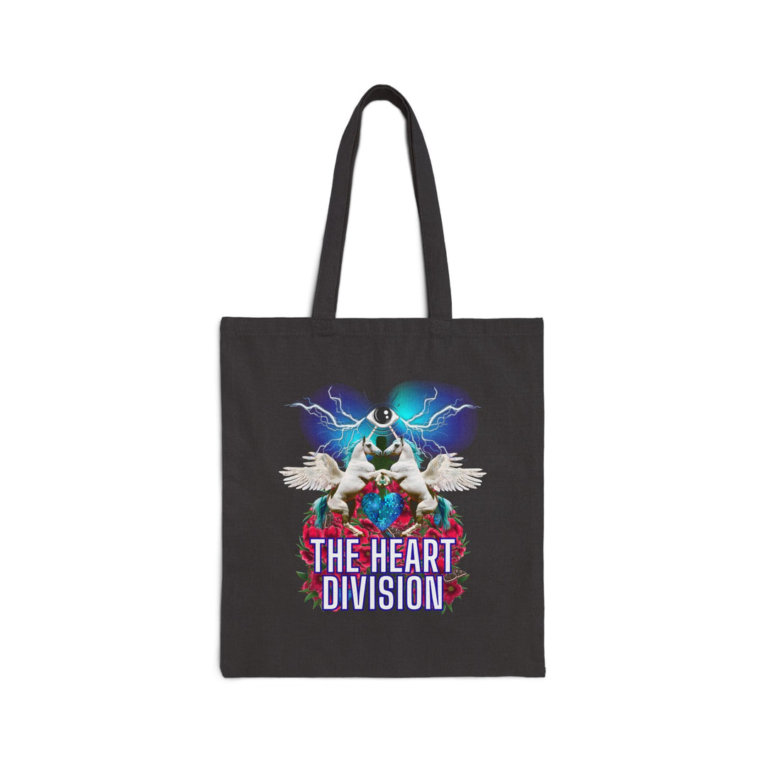 "Disco Heart Pegasus" Cotton Canvas Tote Bag