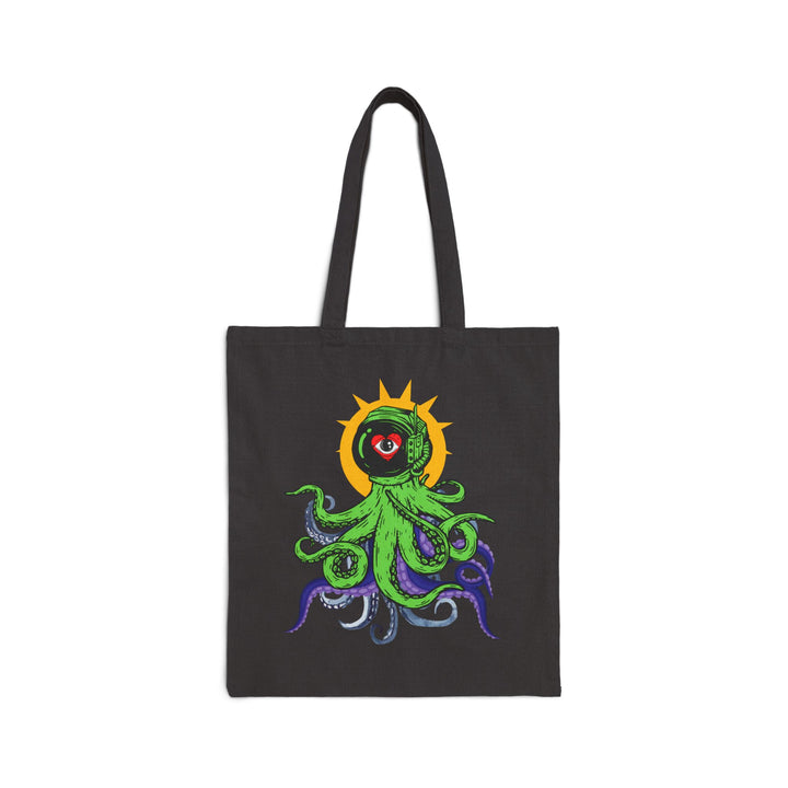 "I'm a lot weirder than you think" Octopus Astronaut Cotton Canvas Tote Bag