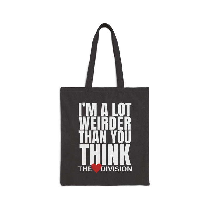 "I'm a lot weirder than you think" Octopus Astronaut Cotton Canvas Tote Bag