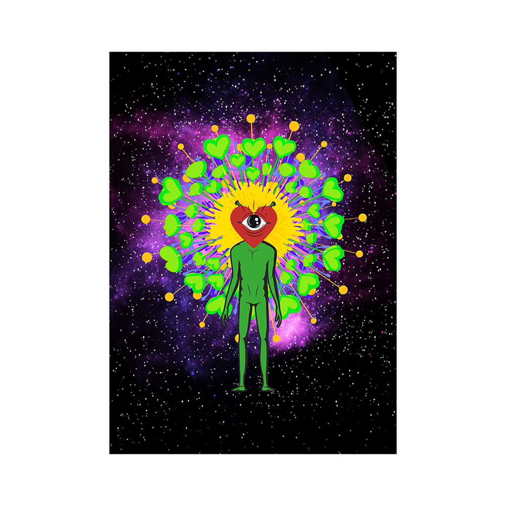 The "I Need some Space" Series Greeting Cards - The Rise of the Starseed design