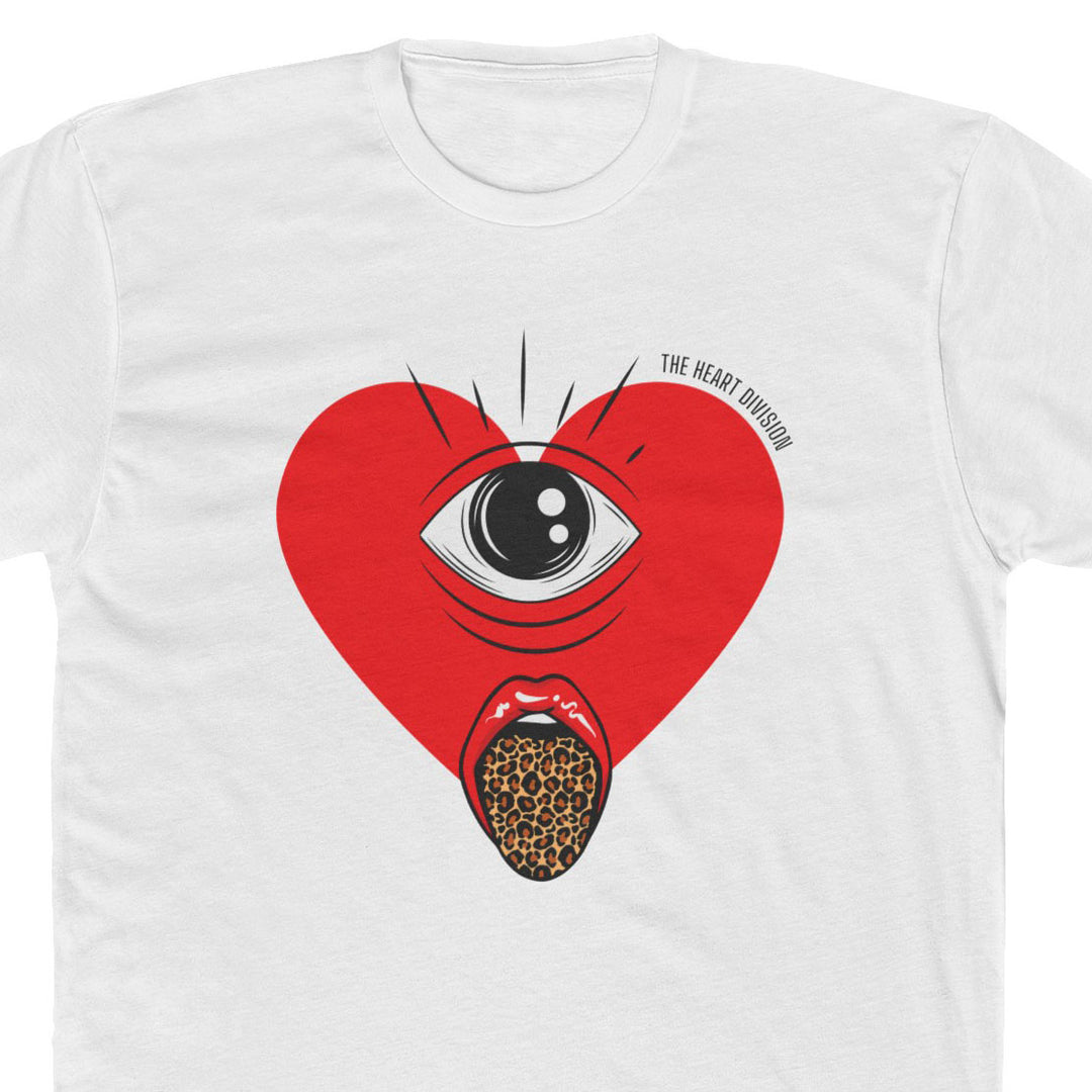 "Defragging My Heart" Unisex T-Shirt close up of design