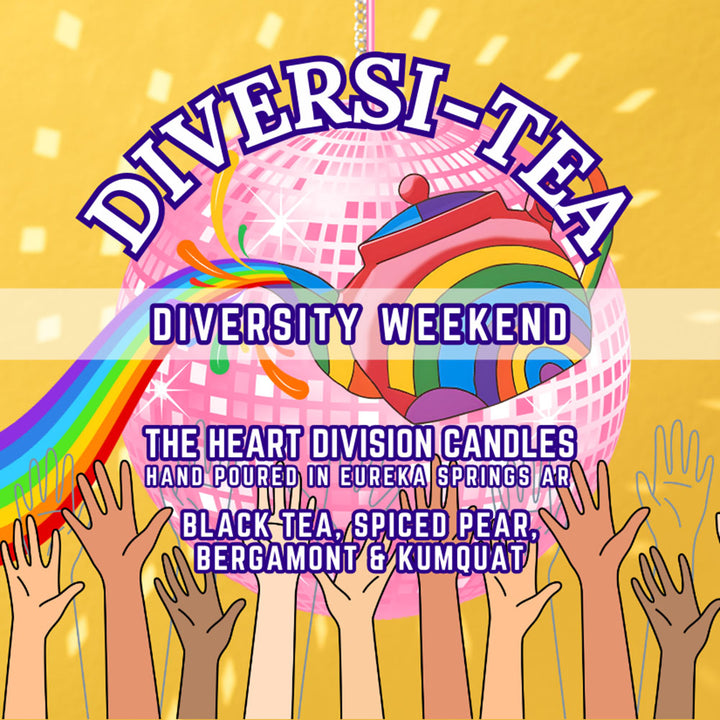 The Heart Division Candle Co. - Limited Edition Diversity Weekend "Diversi-Tea" Hand-Poured Candle, by The Heart Division