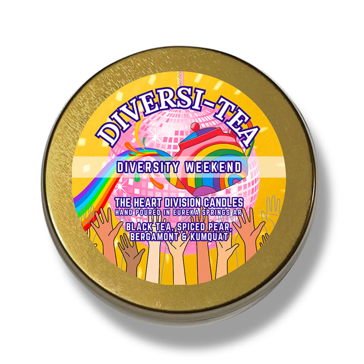 The Heart Division Candle Co. - Limited Edition Diversity Weekend "Diversi-Tea" Hand-Poured Candle, by The Heart Division