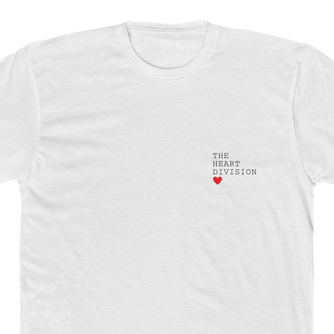The Heart Division Classic Logo Unisex T-Shirt close up of design
