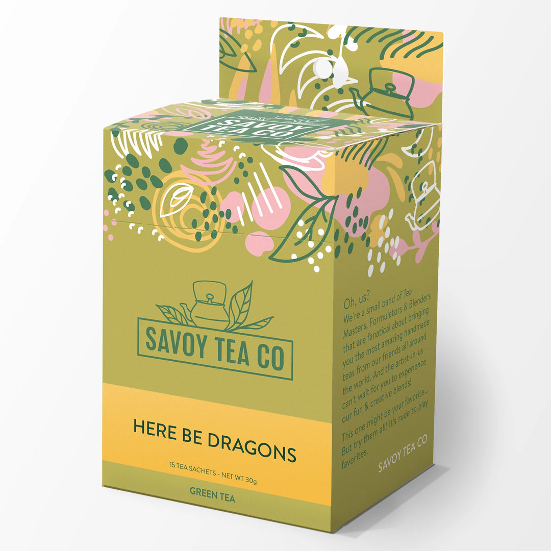 Here Be Dragons sachet packaging