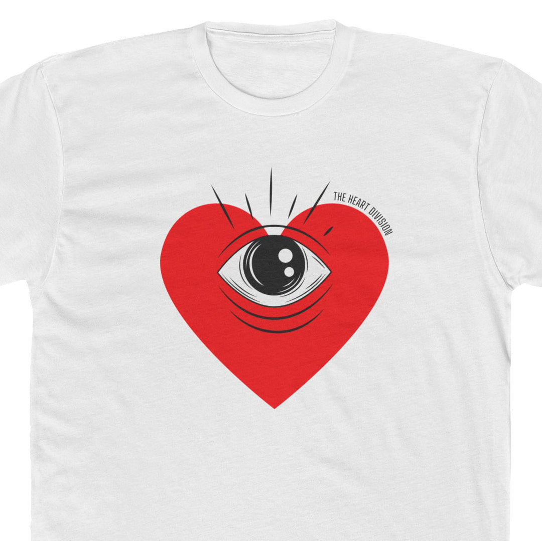 "OG Awakened Heart" Unisex T-Shirt close up of design