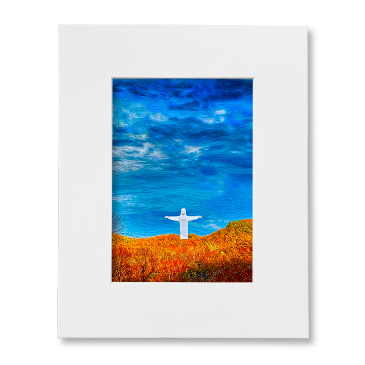 The "I Love Eureka" Photography Print Series - Christ Of the Ozarks, Matted