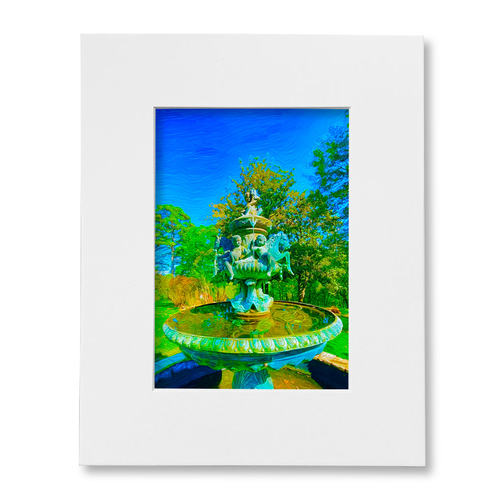 The "I Love Eureka" Photography Print Series - Crescent Fountain, Matted