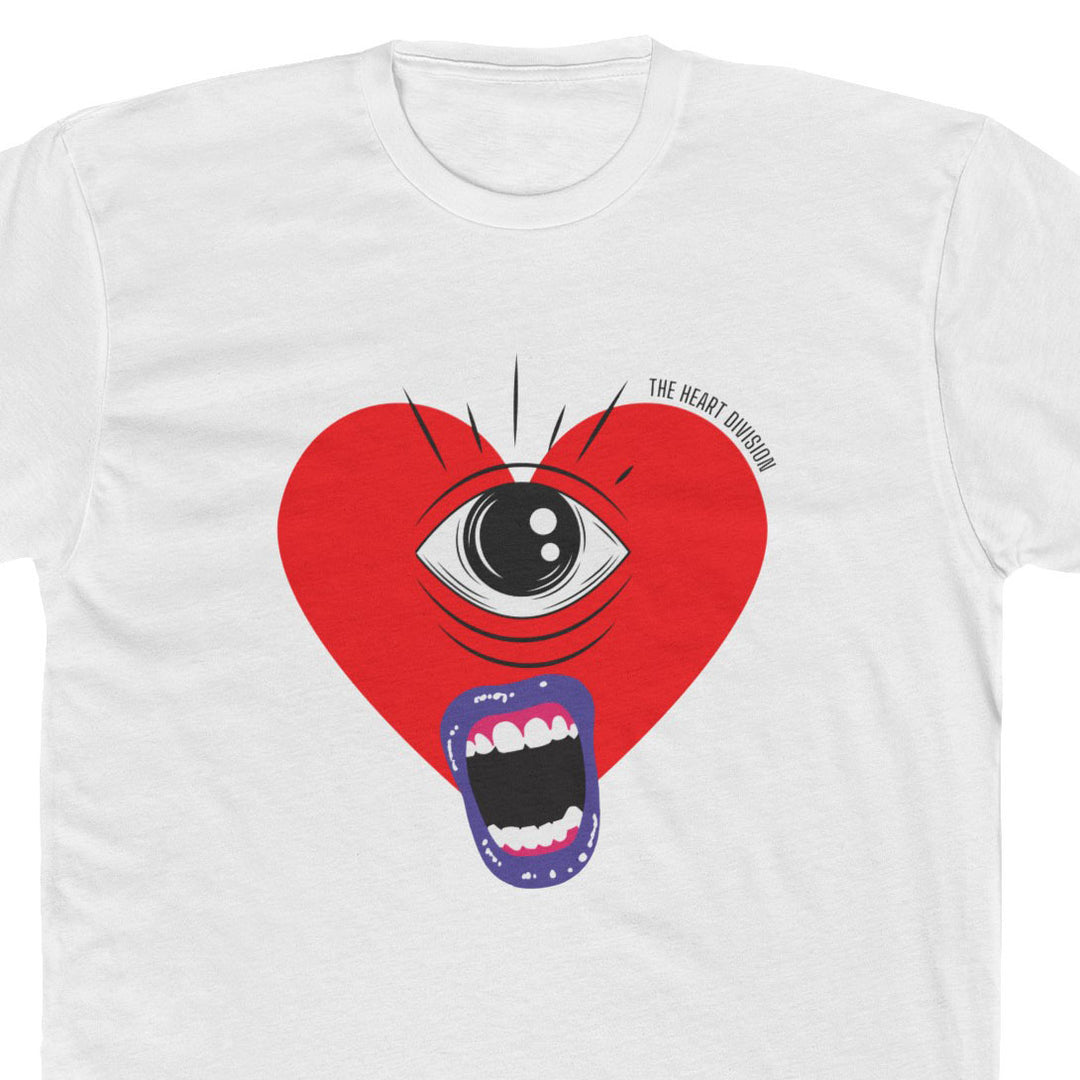 "Screaming My Heart Out" Unisex T-Shirt close up of design