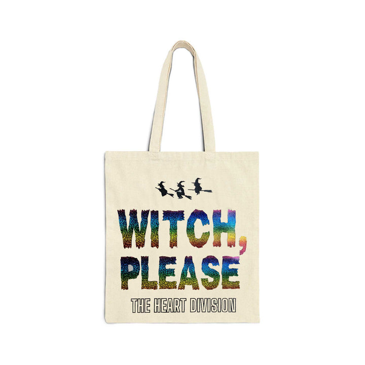 The Heart Division "Witch Please"  Cotton Canvas Tote Bag