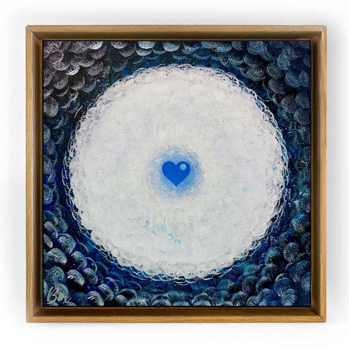 The Little Heart Series - Frozen Heart #2 Original Acrylic 12"x12"